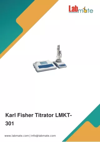 karl fisher titrator lmkt 301
