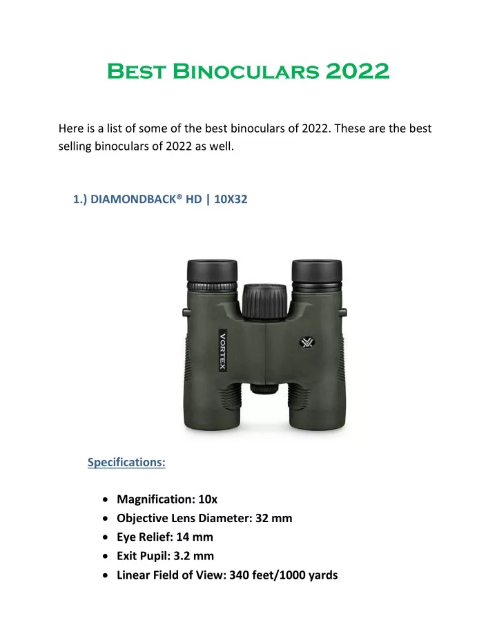 best binoculars 2022