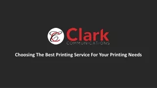 Choosing The Best Printing Service For Your Printing Needs