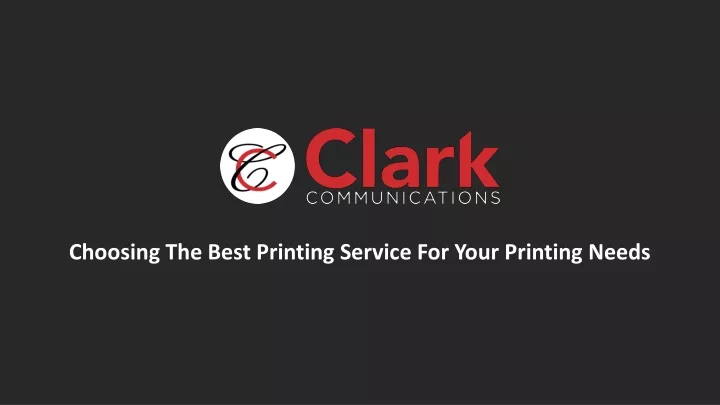 choosing the best printing service for your