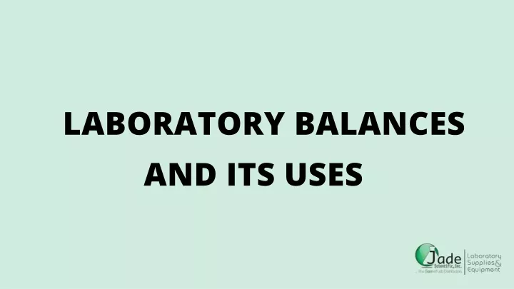 laboratory balances