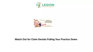 watch out for claim denials pulling your practice