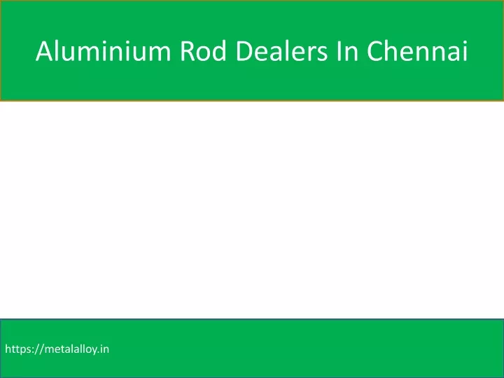 aluminium rod dealers in chennai