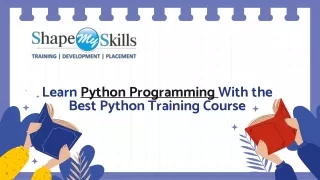 Learn Python Programming With the Best Python Training Course
