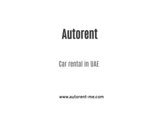 Rent a car in Dubai