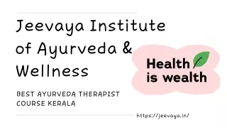 Jeevaya institute of education and training in kerala