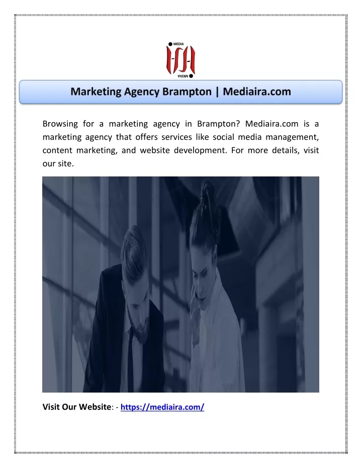 browsing for a marketing agency in brampton