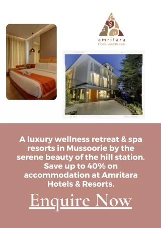 Hotel in Mussoorie - Yog Wellness By Amritara