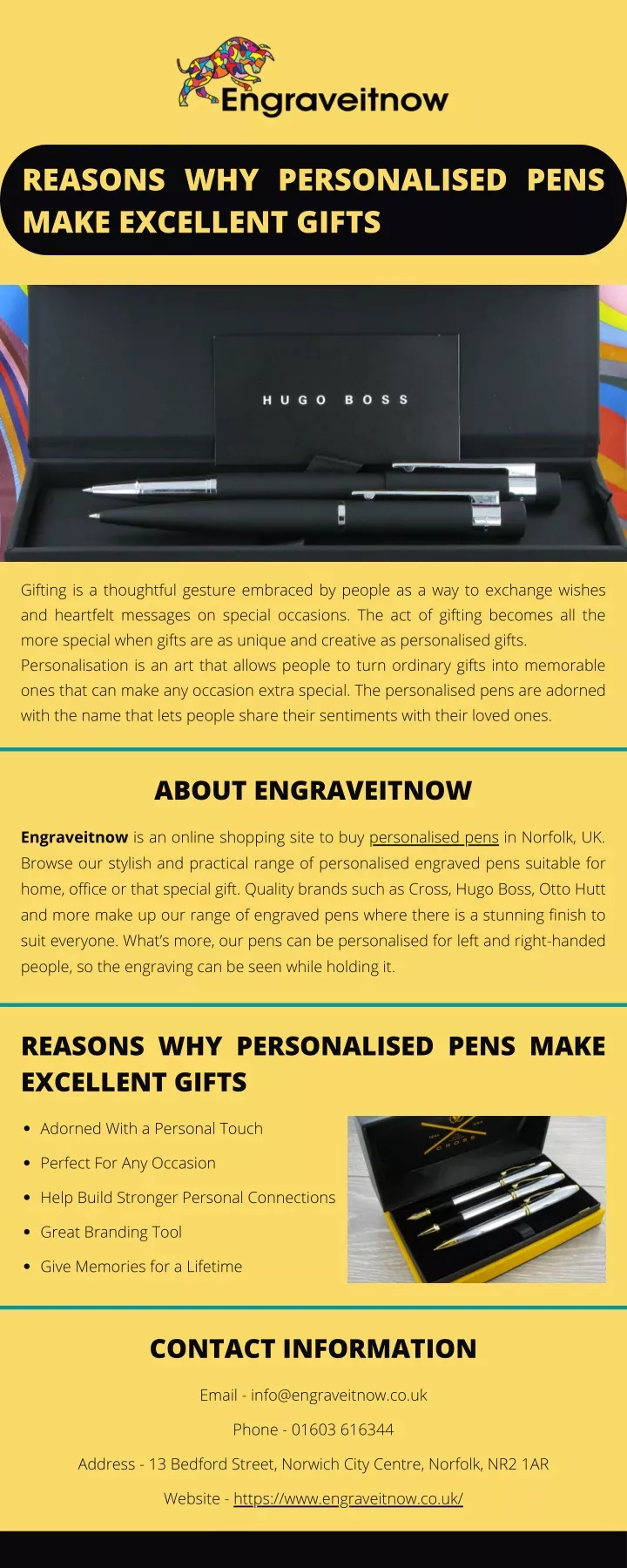 reasons why personalised pens make excellent gifts