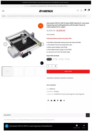Atomstack X30 Pro Laser Engraver