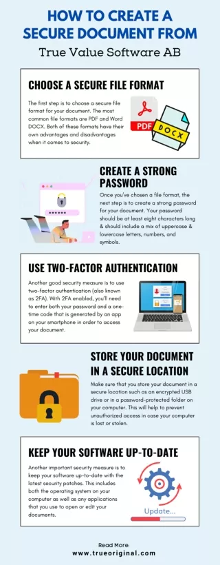 How To Create A Secure Document from True Value Software AB