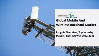 global mobile and wireless backhaul market