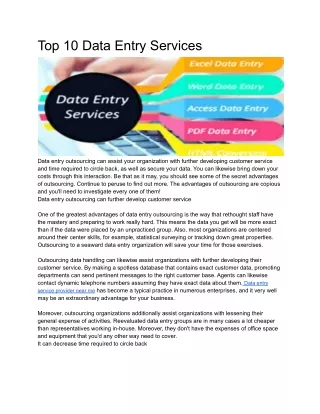 top 10 data entry services