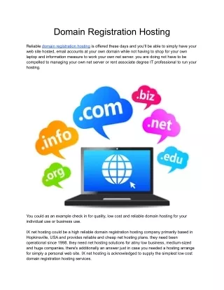 domain registration hosting