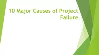 10 Major Causes of Project Failure