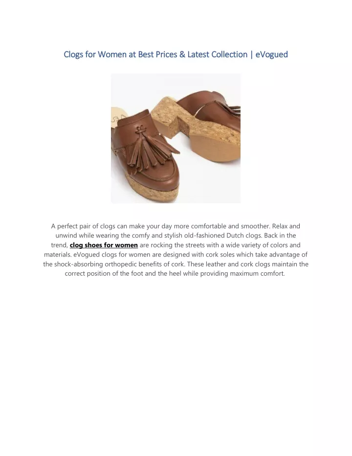 clogs for women at best prices latest collection