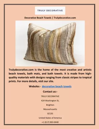 decorative beach towels trulydecorative com