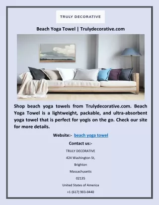 beach yoga towel trulydecorative com