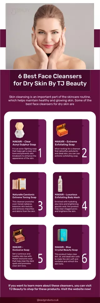 6 Best Face Cleansers for Dry Skin by TJ Beauty