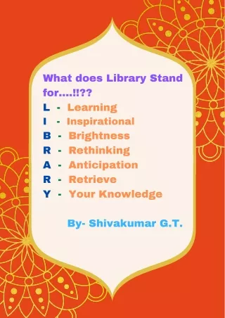 what does library stand for l learning