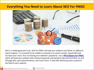 Everything You Need to Learn About SEO For FMGC