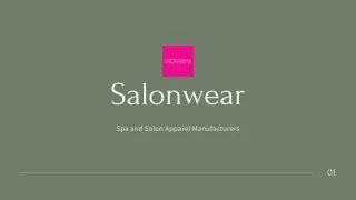 Salonwear's Collection of Spa and Salon Apparels