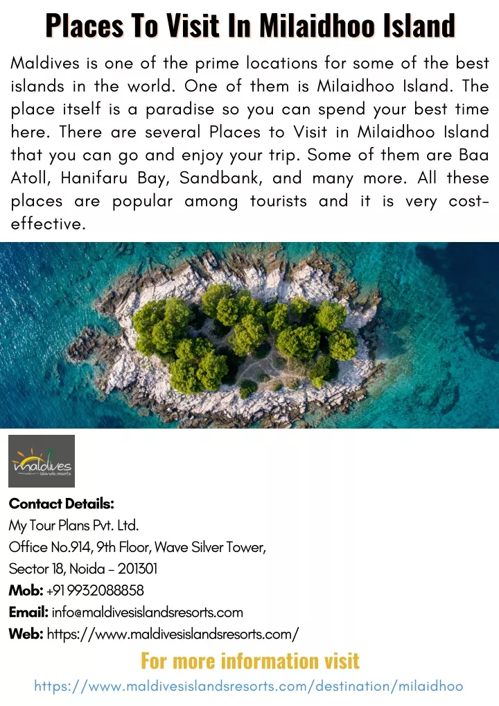 places to visit in milaidhoo island