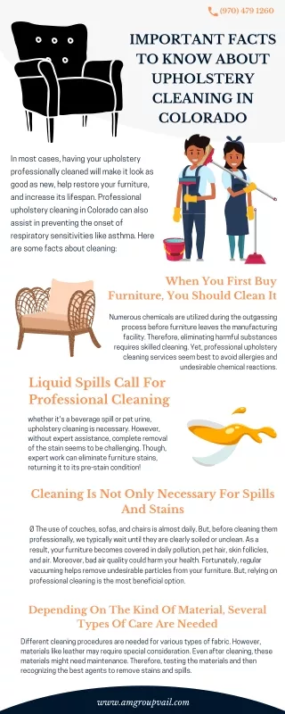 Important Facts to Know About Upholstery Cleaning in Colorado