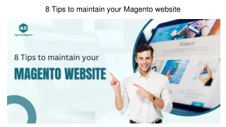 8 tips to maintain your magento website