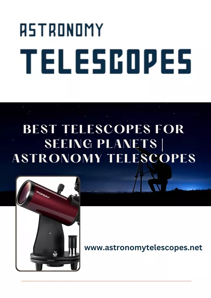 best telescopes for seeing planets astronomy