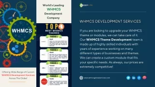 World’s Leading WHMCSDevelopment Company