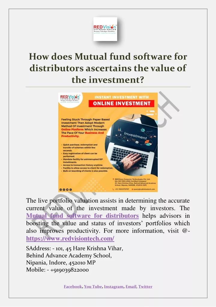 how does mutual fund software for distributors