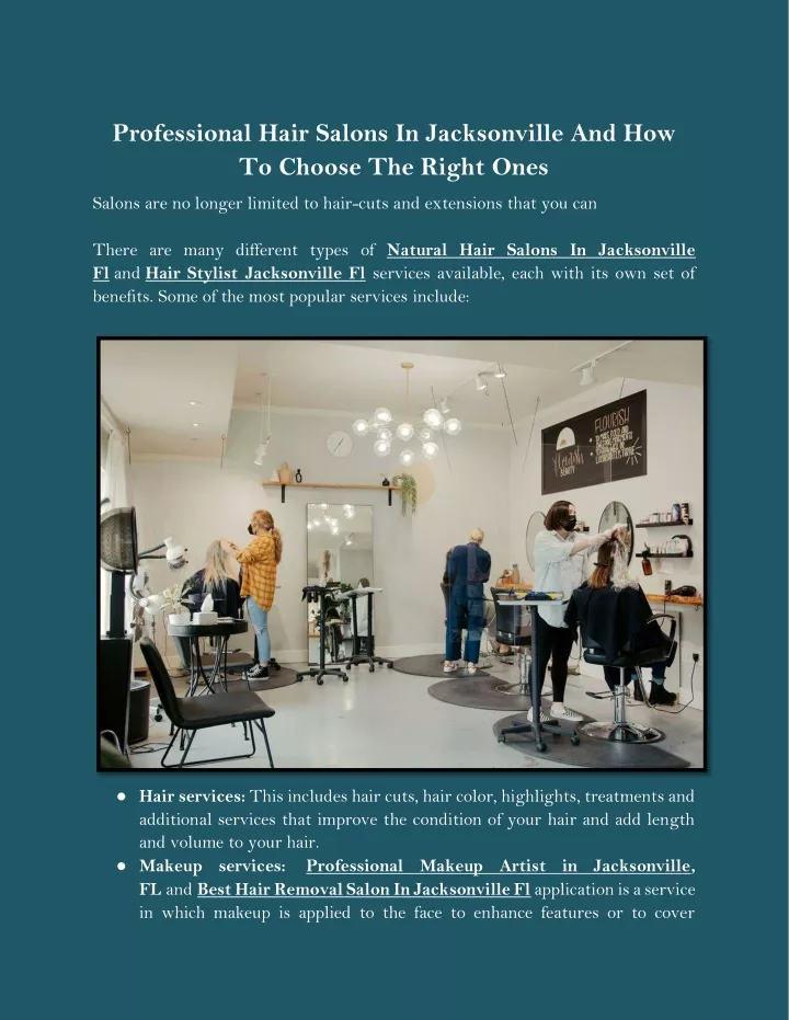 professional hair salons in jacksonville