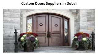 custom doors suppliers in dubai