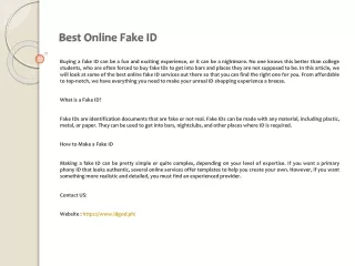 best online fake id