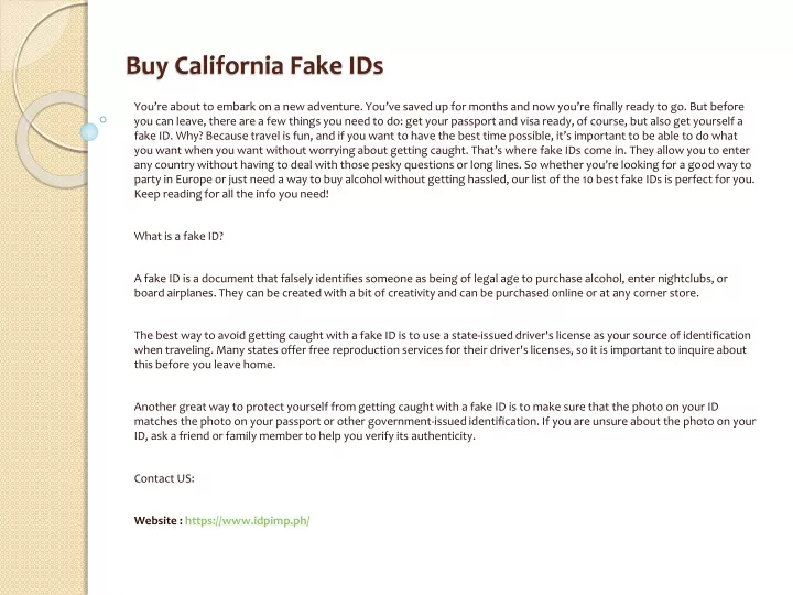 buy california fake ids