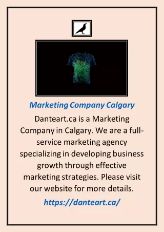 Marketing Company Calgary | Danteart.ca