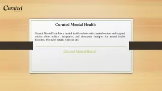 curated mental health