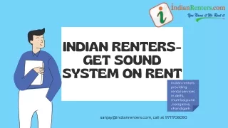 Get sound system on rent