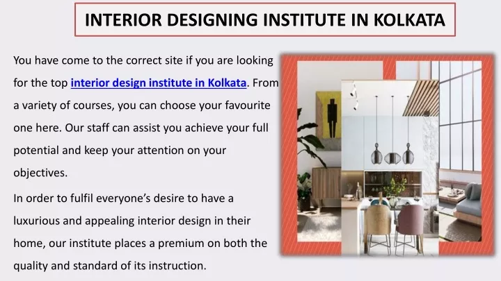 interior designing institute in kolkata