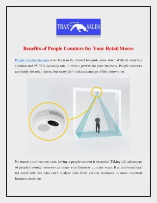 Benefits of People Counters for Your Retail Stores