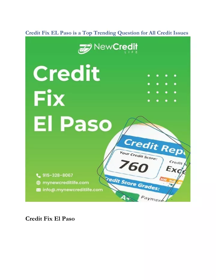 credit fix el paso is a top trending question