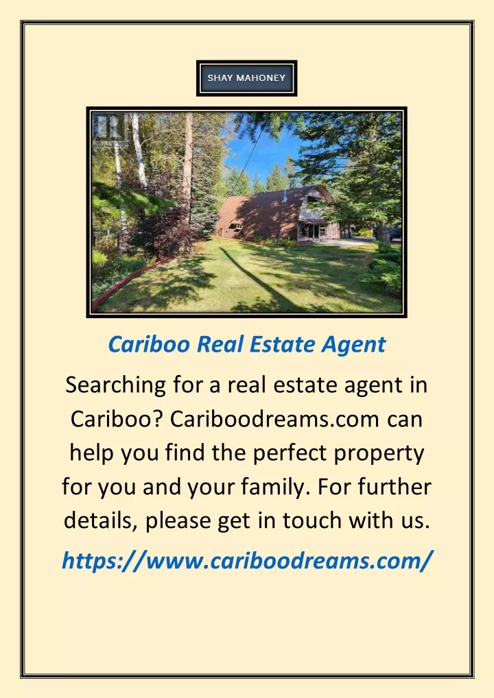 cariboo real estate agent