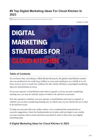 dihook.com-9 Top Digital Marketing Ideas For Cloud Kitchen In 2023