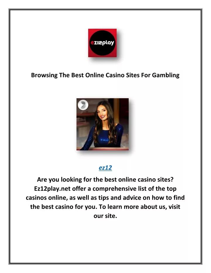 browsing the best online casino sites for gambling