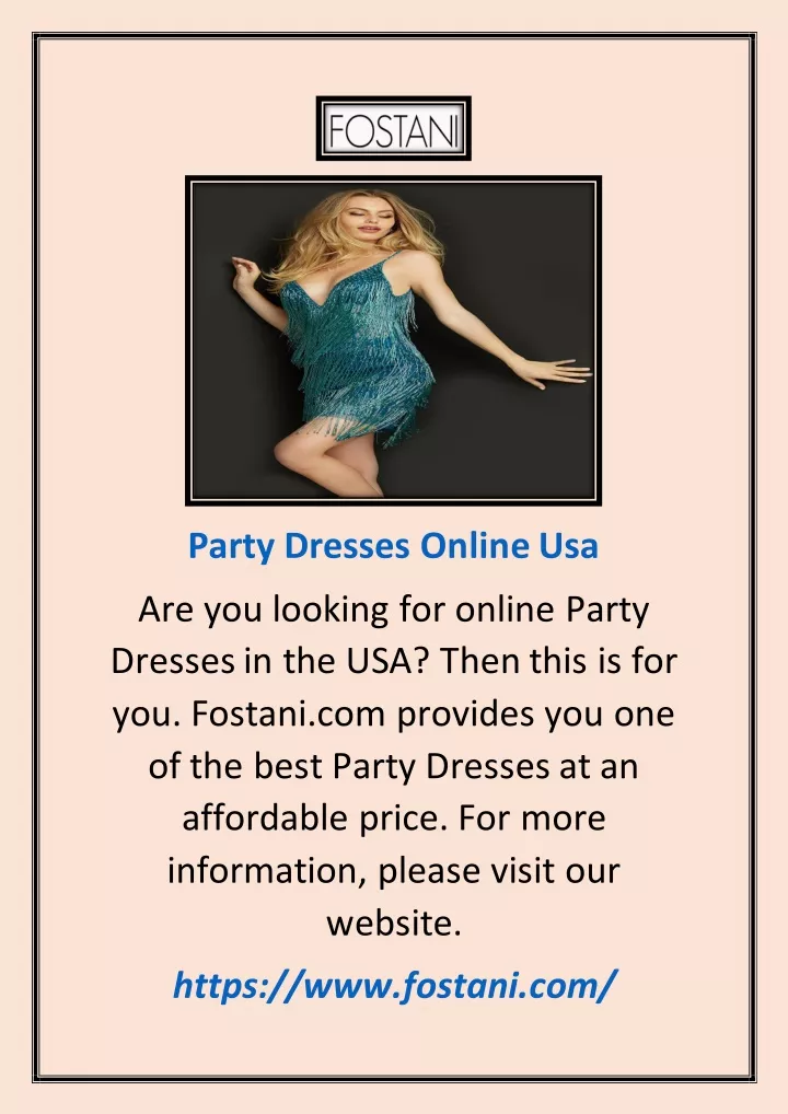 party dresses online usa