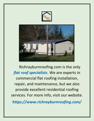 Flat Roof Specialists | Richrayburnroofing.com