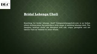 bridal lehenga choli