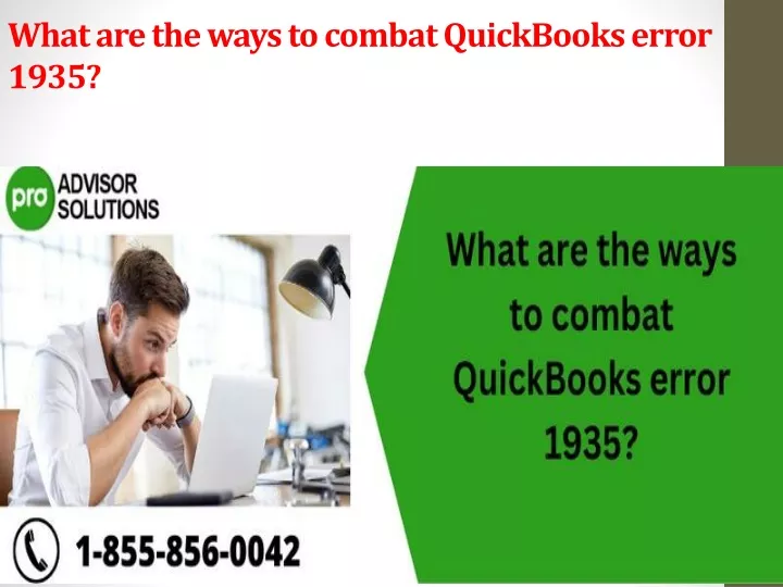 what are the ways to combat quickbooks error 1935