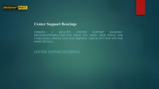Center Support Bearings  Driveshaftparts.com